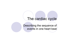 The cardiac cycle - Free Exam Papers