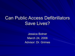 Can Public Defibrillators Save Lives?