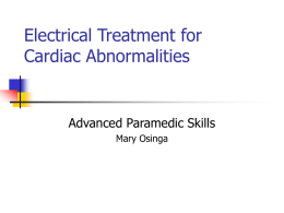 Electrical Treatment for Cardiac Abnormalities ACPF – 1-0