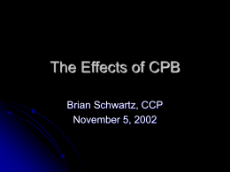 The Effects of CPB - cardiac anesthesia basics