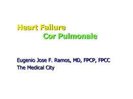 Heart Failure Cor Pulmonale