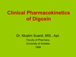 Digoxin - Fakultas Farmasi UNAND