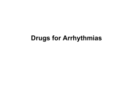 Drugs for treating arrhythmias