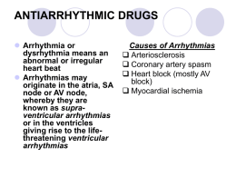 ANTIARRHYTHMIC DRUGS