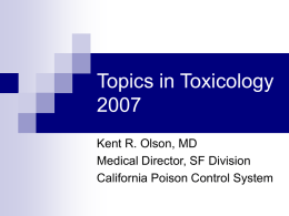 Topics in Toxicology 2007