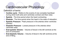 Lecture Note 2 - Cardiovascular Physiology