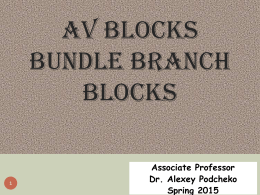 ECG signs of AV Blocks and Bundle Branch Blocks