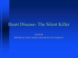 Heart Disease - Physical Education and Health Literacy