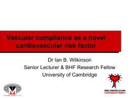 Vascular compliance as a novel cardiovascular risk factor