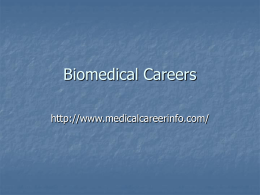 Biomedical Careers