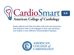 CardioSmart - Chapter Affairs Extranet