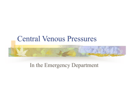 Central Venous Pressures