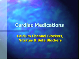 Cardiac Medications - NAU jan.ucc.nau.edu web server