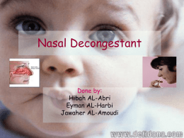 Nasal Decongestant