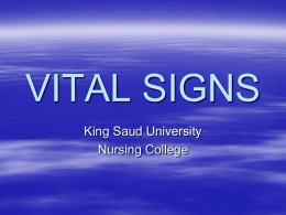 Vital Signs-KSU
