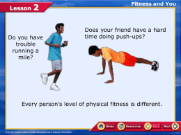Lesson 2 - Physical Education, Health, and Dance