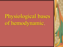 21 Physiological bases of hemo dynamic