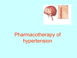 Classification of adult´s hypertension