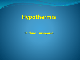 RTC HYPOTHERMIAx - The American Association for the