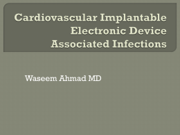 Cardiovascular Implantable Electronic Device Associated
