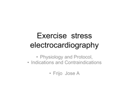 Exercise stress electrocardiography
