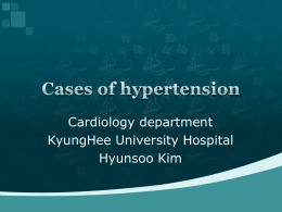 Cases of hypertension