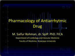 Pharmacology of Antiarrhytmic Drug