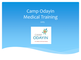 Camp Odayin Medical Training