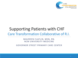 Supporting Patients with CHF-Maureen Claflin, MSN, RN