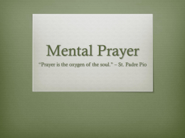 Mental Prayer