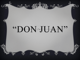 Don Juan - Mrs. O`s Brit Lit Webpage