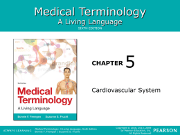 Chapter 5 - The Cardiovascular Systemx