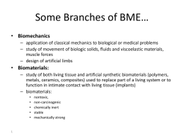 Some Branches of BME