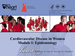 Epidemiology CVD in Women Module
