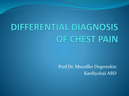 differential diagnosis of chest pain