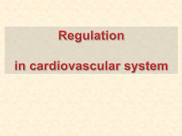 Regulation of blood pressure