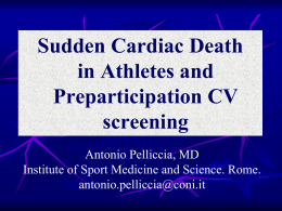 Sudden Cardiac Death in Athletes and