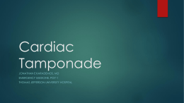 Cardiac Tamponade - Jefferson EM Ultrasound