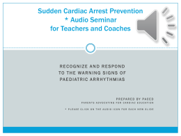PACED Sudden Cardiac Arrest Prevention Powerpoint Seminar v2
