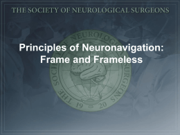 Principles of Neuronavigation