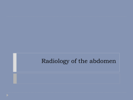 L1- radiology of the abdomenx