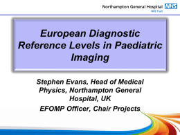 European Diagnostic Reference Levels in Paediatric Imaging