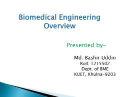What is Biomedical Engineering