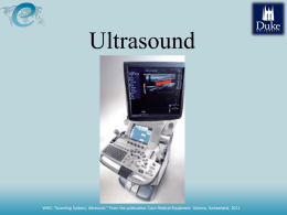 Ultrasound - Engineering World Health