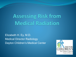 Assessing Risk from Medical Radiation