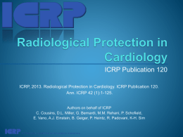 ICRP 120, Radiological protection in cardiology