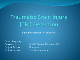 Traumatic Brain Injury (TBI) Detection
