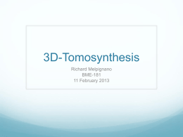 3D-Mammography/Tomography