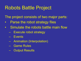 Software project Robot Simulation