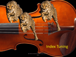 Index Tuning